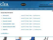 Tablet Screenshot of cieb.cz